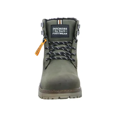 DOCKERS Winter-Boots Olive Lederimitat DOCKERS Winter-Boots Olive Lederimitat