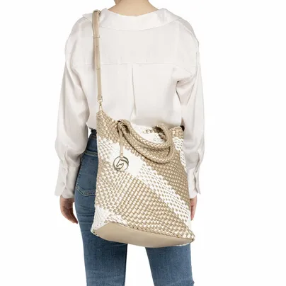 REMONTE Sommertasche Gold Lederimitat mit Bag in Bag REMONTE Sommertasche Gold Lederimitat mit Bag in Bag