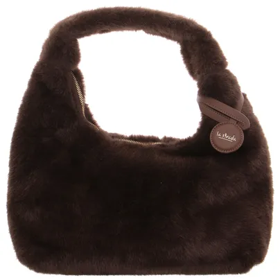 LA STRADA Wintertasche Braun Textil 