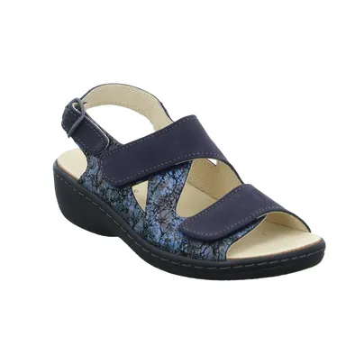 COMFORT LOVER Comfort-Sandalette Blau Leder COMFORT LOVER Comfort-Sandalette Blau Leder