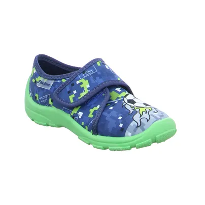 FISCHER Jungen Kinder-Hausschuh Blau Textil FISCHER Jungen Kinder-Hausschuh Blau Textil