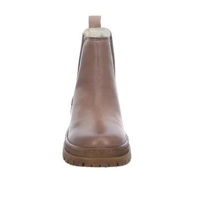 SCHUHENGEL Boot Beige Leder SCHUHENGEL Boot Beige Leder
