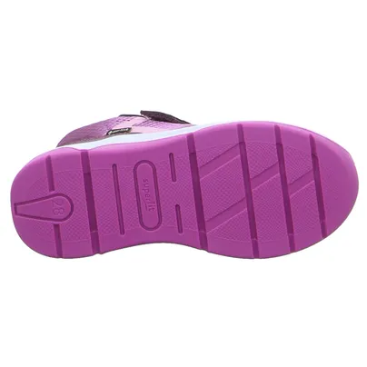 SUPERFIT Sneaker high Kleinkinder-Halbschuh Klett Dunkelrot Textil 