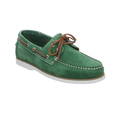 FERNANDO STRAPPA Halbschuh-Dockers Grün Leder 