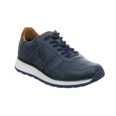 BUGATTI SHOES Halbschuhe Sneaker Blau Leder BUGATTI SHOES Halbschuhe Sneaker Blau Leder