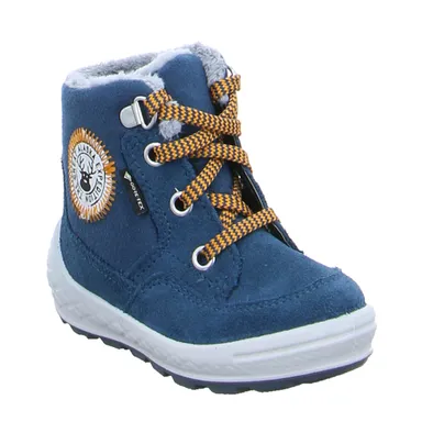SUPERFIT Kleinkinder-Winter-Bottine Blau Textil  Baby-Boot 