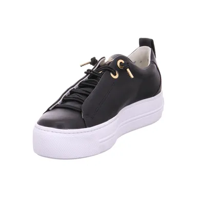 PAUL GREEN Sneaker Schwarz Leder 