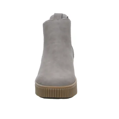RIEKER Boot Taupe Recycelte Materialien 