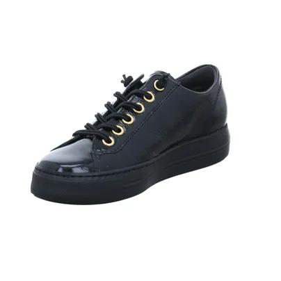 PAUL GREEN Sneaker Schwarz Leder 