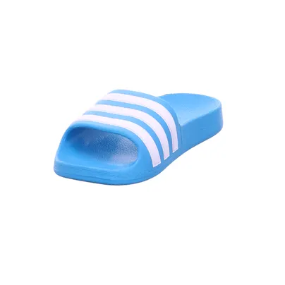 ADIDAS ADILETTE AQUA K Badeschuhe Kinder Blau Synthetik ADIDAS ADILETTE AQUA K Badeschuhe Kinder Blau Synthetik