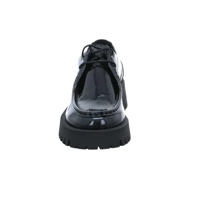 SCHUHENGEL Schnürschuh Schwarz Leder SCHUHENGEL Schnürschuh Schwarz Leder