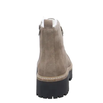SCHUHENGEL Boot Taupe Leder SCHUHENGEL Boot Taupe Leder