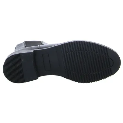 SCHUHENGEL Stiefel Schwarz Leder SCHUHENGEL Stiefel Schwarz Leder