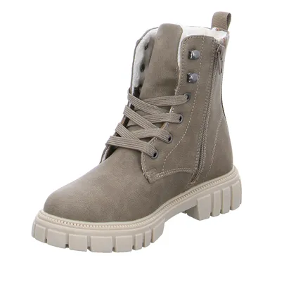 S.OLIVER Bootie Mädchen-Winter-Bottine Taupe Lederimitat S.OLIVER Bootie Mädchen-Winter-Bottine Taupe Lederimitat