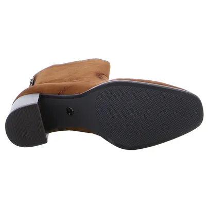 TAMARIS Stiefelette Cognac Leder TAMARIS Stiefelette Cognac Leder