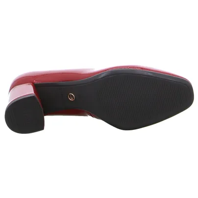 TAMARIS Pumps Rot Lederimitat 