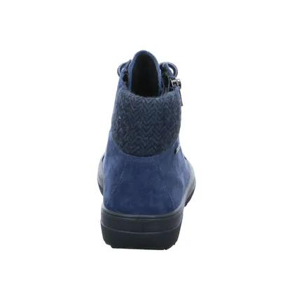 LEGERO mit Gore-Tex Membrane Mid Cut Sneaker Jeansblau Leder 