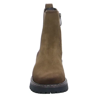 TAMARIS Boot Taupe Leder TAMARIS Boot Taupe Leder