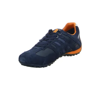 GEOX Halbschuhe Sneaker Blau Leder GEOX Halbschuhe Sneaker Blau Leder