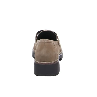 TAMARIS Slipper Taupe Leder TAMARIS Slipper Taupe Leder