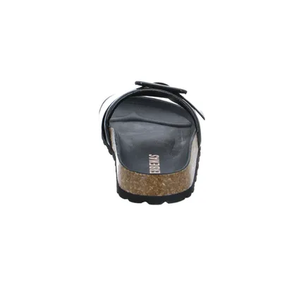 VERBENAS Pantolette Schwarz Leder 