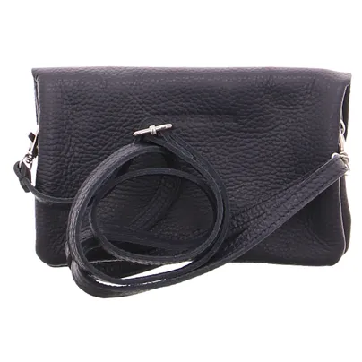 SCHUHENGEL Umhängetasche Blau Leder SCHUHENGEL Umhängetasche Blau Leder