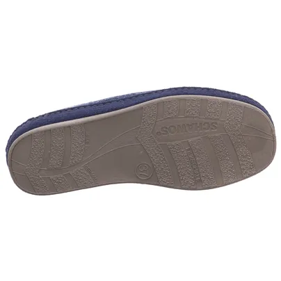 SCHAWOS Hausschuh Blau Textil 