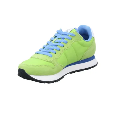 SUN68 Halbschuhe Sneaker Stoff Grün Textil SUN68 Halbschuhe Sneaker Stoff Grün Textil