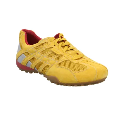 GEOX Binder Halbschuhe Sneaker Gelb Leder GEOX Binder Halbschuhe Sneaker Gelb Leder
