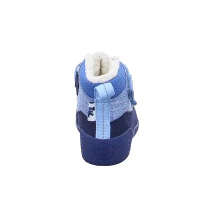AFFENZAHN Komfortschuh Kleinkinder-Winter-Bottine Blau Textil AFFENZAHN Komfortschuh Kleinkinder-Winter-Bottine Blau Textil