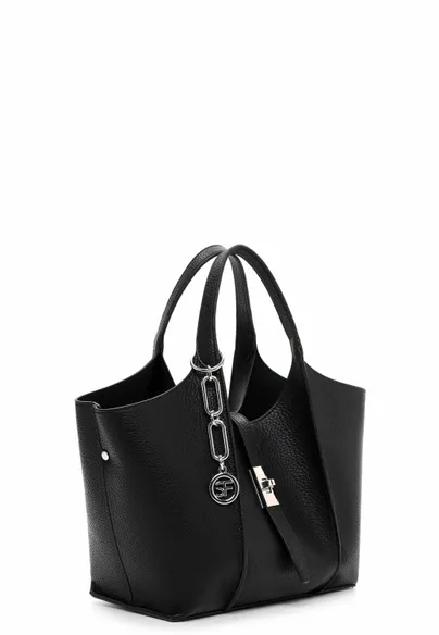 SURI FREY Shopper Schwarz Lederimitat 