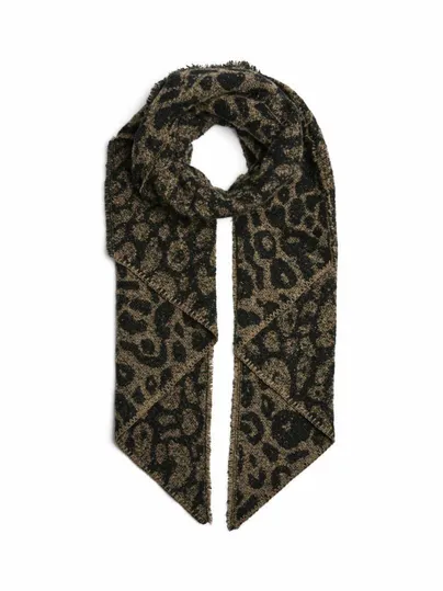 PIECES 55cm x 212cm Schal Schwarz Textil PIECES 55cm x 212cm Schal Schwarz Textil