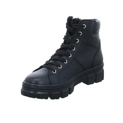 SCHUHENGEL Boot Schwarz Leder SCHUHENGEL Boot Schwarz Leder