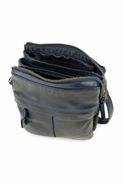 BEAR DESIGN Umhängetasche Dunkelblau Leder BEAR DESIGN Umhängetasche Dunkelblau Leder
