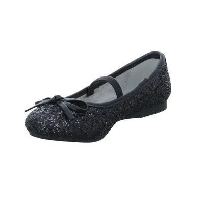 INDIGO Festlicher Schuh Mädchen-Ballerina Schwarz Lederimitat INDIGO Festlicher Schuh Mädchen-Ballerina Schwarz Lederimitat
