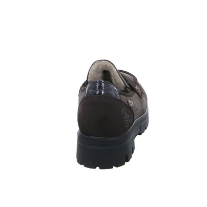 RIEKER mit Wechselfussbett Comfort-Halbschuh Braun Leder RIEKER mit Wechselfussbett Comfort-Halbschuh Braun Leder