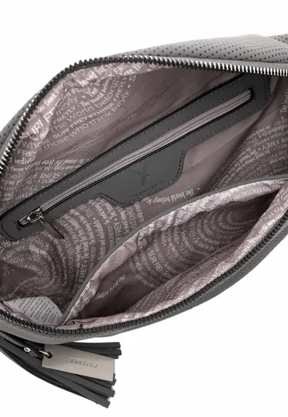 SURI FREY Gürteltasche / Bodybag Grau Lederimitat SURI FREY Gürteltasche / Bodybag Grau Lederimitat
