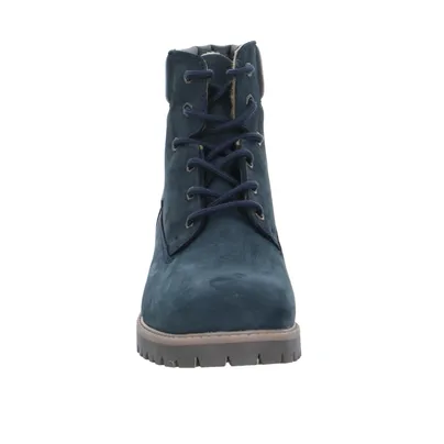 SABALIN Schnür-Boot Jungen-Winter-Bottine Blau Leder SABALIN Schnür-Boot Jungen-Winter-Bottine Blau Leder
