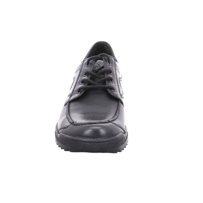 WALDLÄUFER Halbschuh Schwarz Leder 