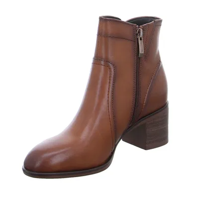 TAMARIS Stiefelette Cognac Leder TAMARIS Stiefelette Cognac Leder