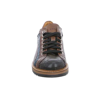 EXTON Halbschuhe Sneaker Cognac Leder EXTON Halbschuhe Sneaker Cognac Leder