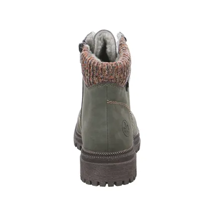 RIEKER Boot Olive Lederimitat RIEKER Boot Olive Lederimitat