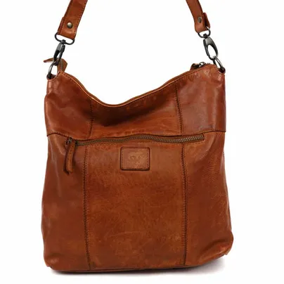 BEAR DESIGN Umhängetasche Cognac Leder BEAR DESIGN Umhängetasche Cognac Leder