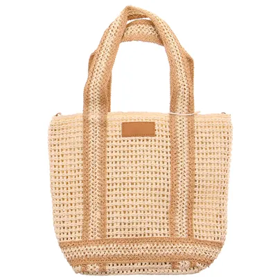 * Sommertasche Beige Textil 