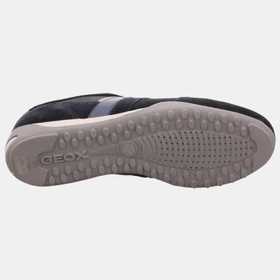 GEOX Halbschuhe Sneaker Blau Leder GEOX Halbschuhe Sneaker Blau Leder