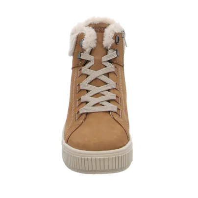 REMONTE mit TEX Membrane Mid Cut Sneaker Cognac Leder REMONTE mit TEX Membrane Mid Cut Sneaker Cognac Leder