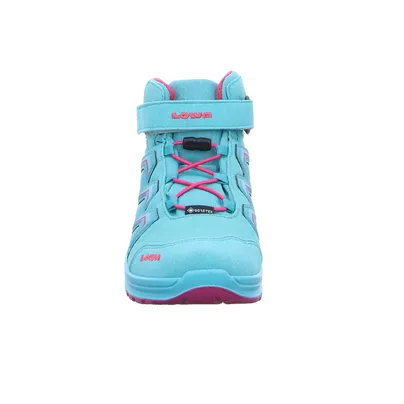 LOWA Maddox MID GTX JR Kinder-Wanderschuhe Hellblau Synthetik 
