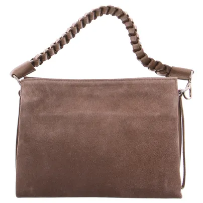 * Umhängetasche Taupe Leder * Umhängetasche Taupe Leder