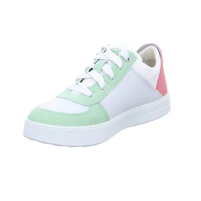 SUPERFIT Sneaker Mädchen-Halbschuh Binder Weiss Leder 