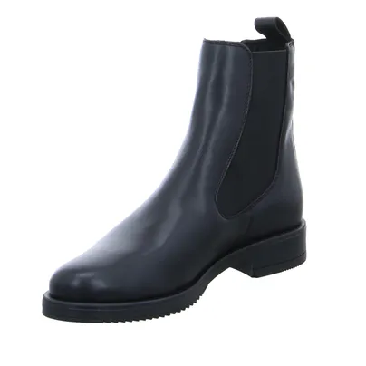 SCHUHENGEL Stiefel Schwarz Leder SCHUHENGEL Stiefel Schwarz Leder